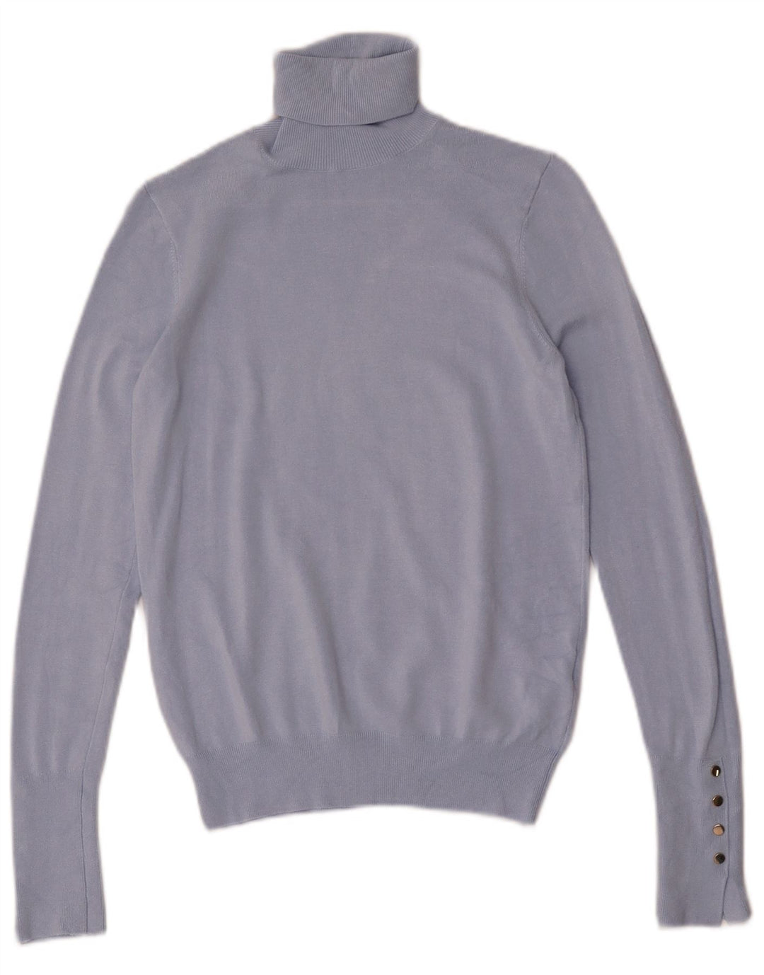 Zara Pull col roulé pour femme UK 10 Small Bleu Viscose