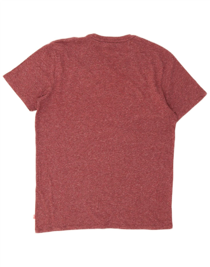 Levi's Tee-Shirt Graphique Homme Bordeaux Moyen Flecked