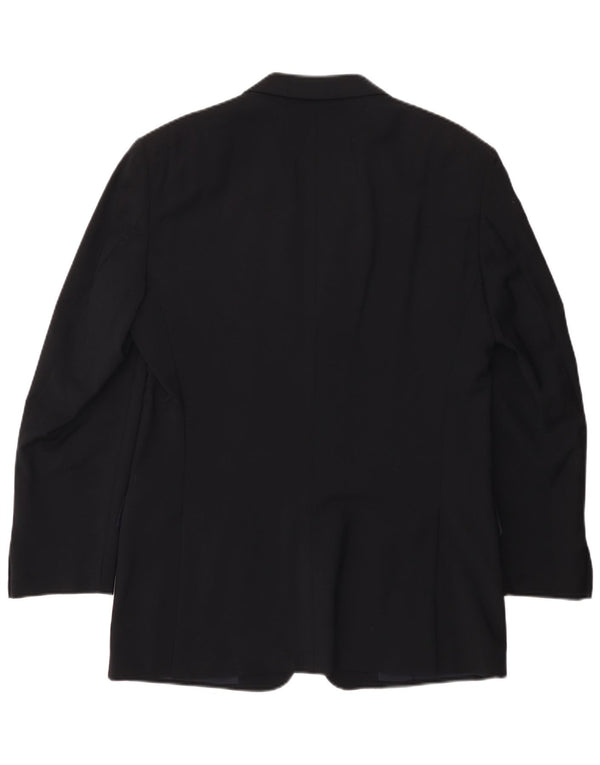 Valentino Veste Blazer 3 Boutons Homme IT 50 Large Bleu Marine Laine