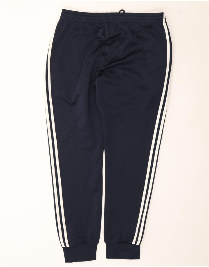 ADIDAS Mens Tracksuit Trousers Joggers Large Navy Blue Polyester Vintage Adidas and Second-Hand Adidas from Messina Hembry 