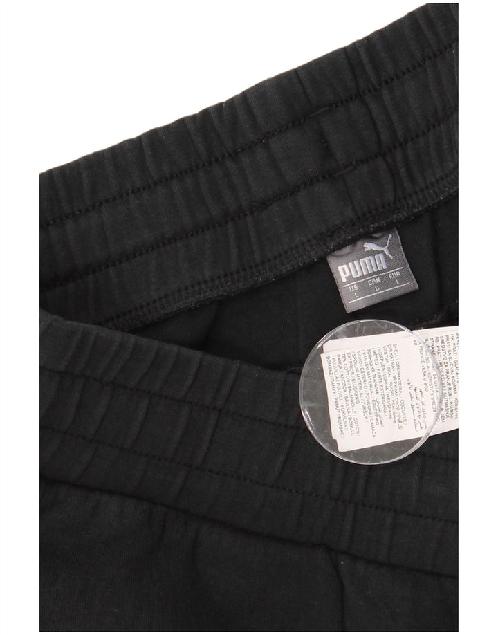 PUMA Pantalon de survêtement pour hommes Large Noir Coton