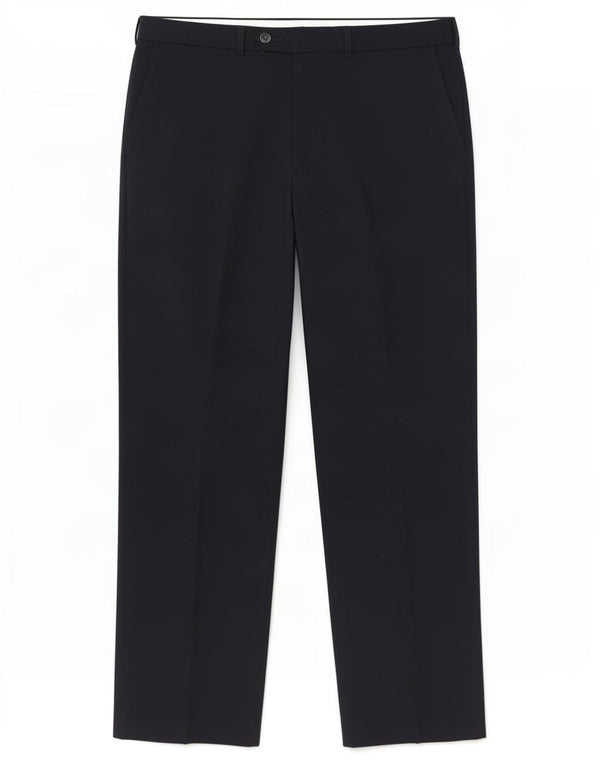 Marks & Spencer Pantalon de Costume Droit Homme W34 L29 Bleu Marine Polyester