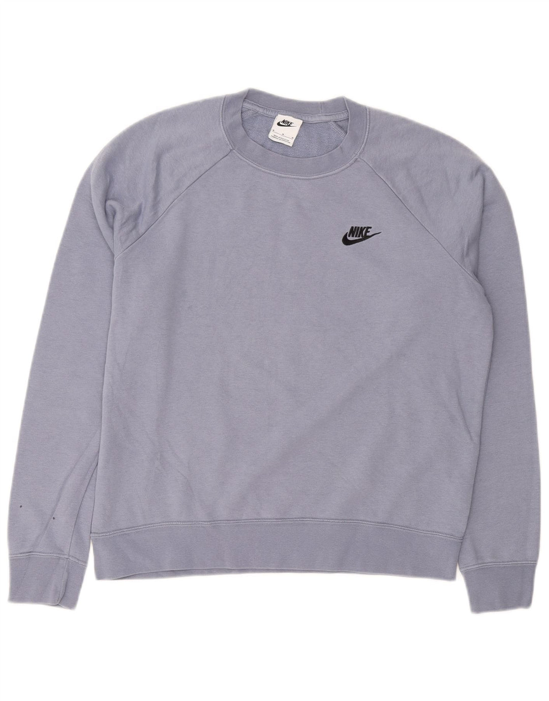 NIKE Sweat-shirt pour femme UK 14 Bleu moyen Coton