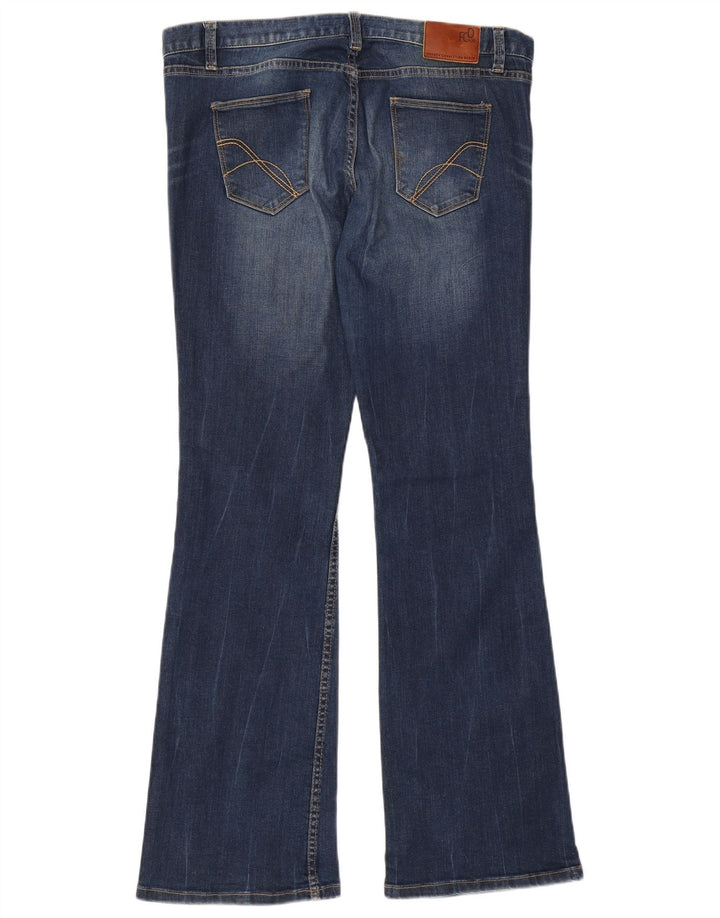 French Connection Jean évasé bootcut pour femme US 16 2XL W38 L33 Bleu Coton