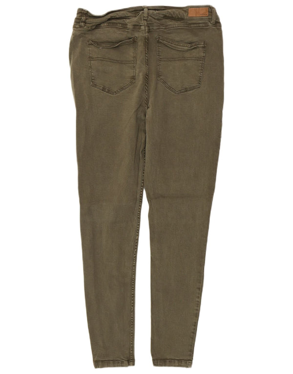 Fat Face Harlow Jean jegging taille haute pour femme UK 14 Large W34 L28 Kaki