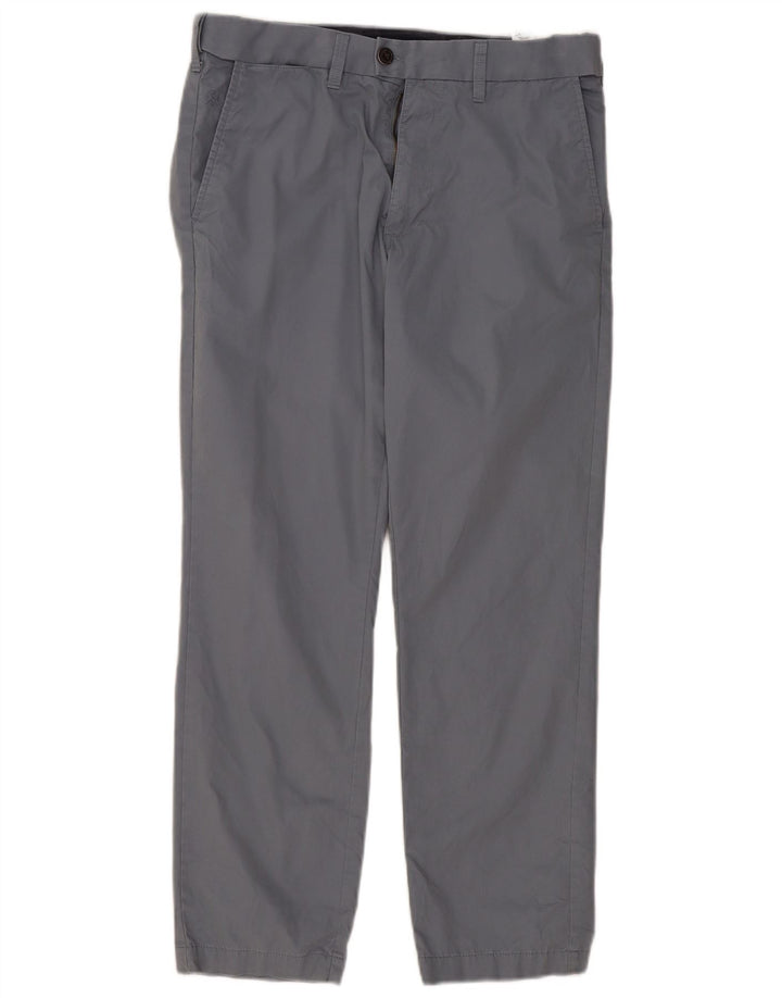 Marks & Spencer Pantalon de Costume Droit Homme W32 L29 Bleu Coton