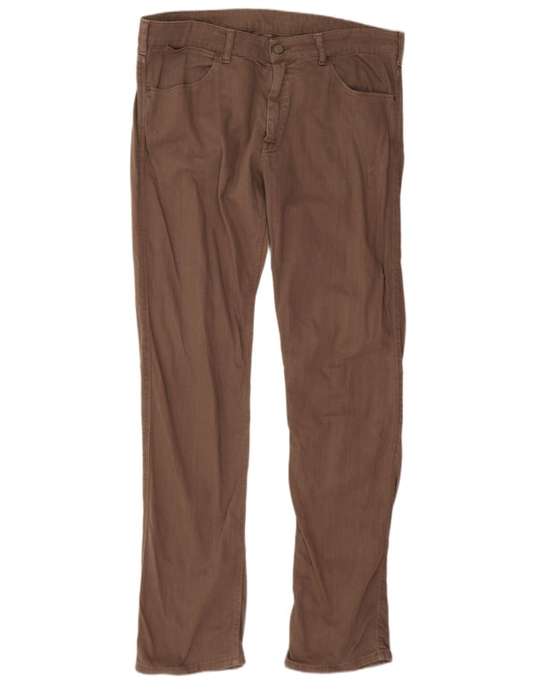 Calvin Klein Jean Slim Homme IT 52 XL W36 L33 Marron Coton