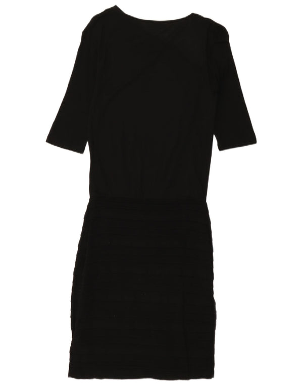 Max & Co. Robe droite à manches 3/4 pour femme UK 8 Small Noir