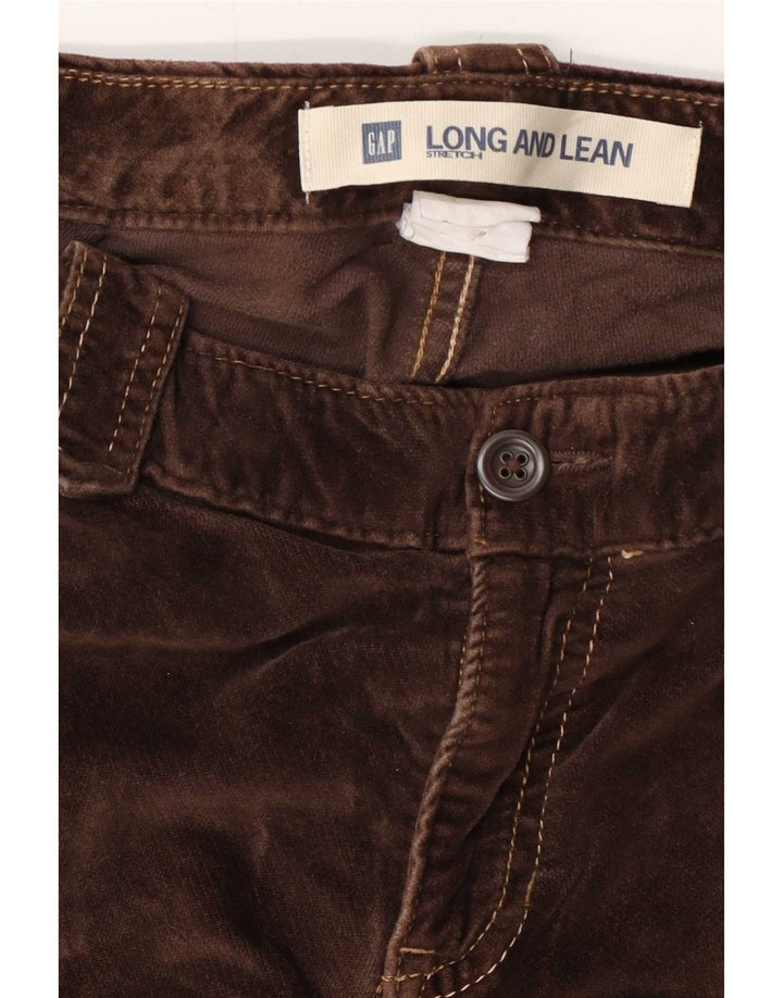 Gap Pantalon décontracté en velours bootcut extensible pour femme W30 L30 Marron