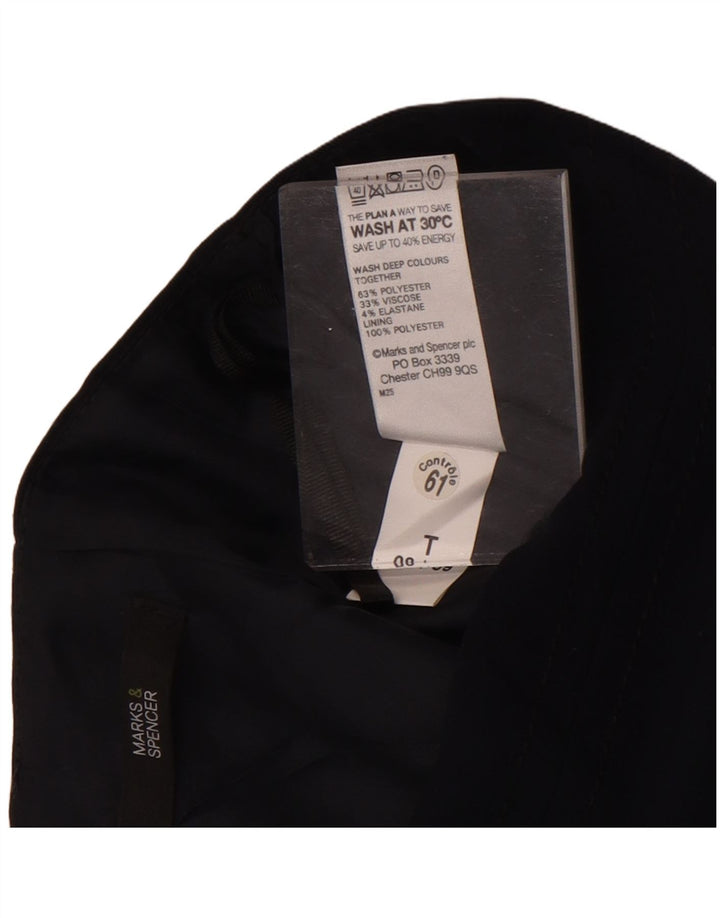 Marks & Spencer Jupe crayon pour femme UK 8 Small W26 Bleu marine Polyester