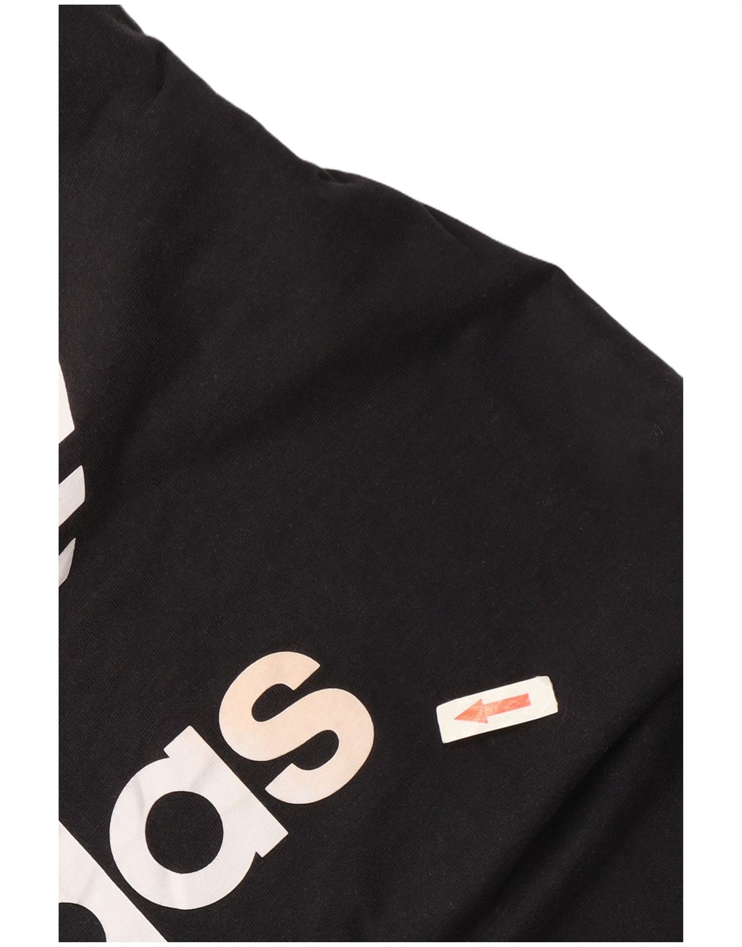 Adidas T-shirt graphique pour femme UK 14 Noir moyen