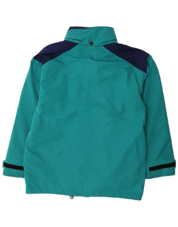 SALEWA Veste coupe-vent pour homme UK 40 Large Bleu Colorblock Polyamide