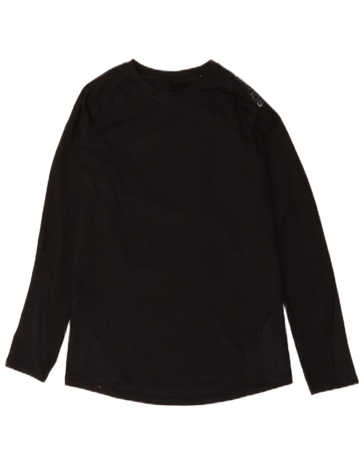 Adidas Climacool Graphic Top à manches longues pour femme UK 12 Noir moyen