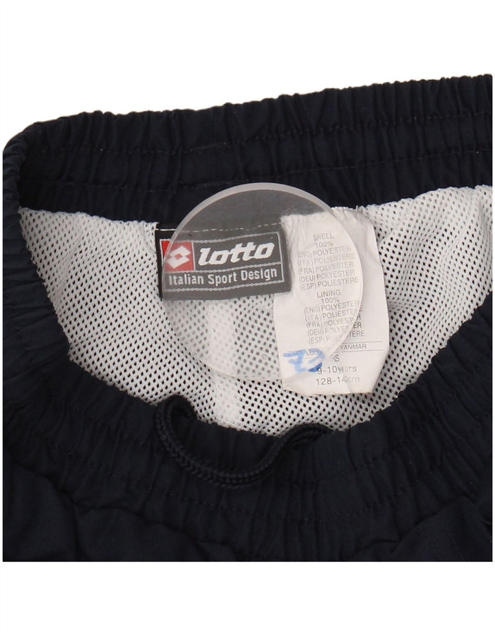LOTTO Boys Tracksuit Trousers 9-10 Years Small Navy Blue Polyester