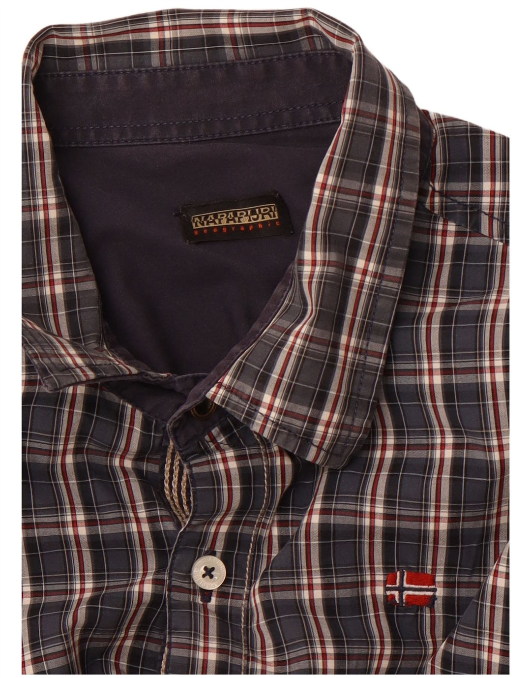 NAPAPIJRI Chemise Homme Bleu Marine Moyen Carreaux