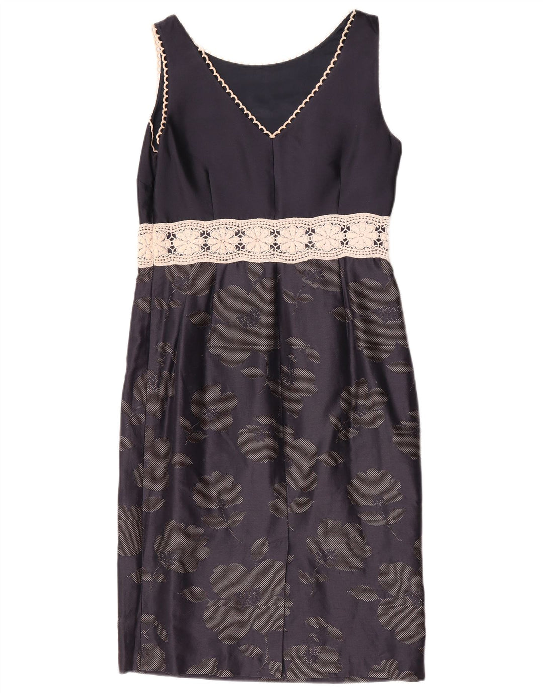 Fenn Wright Manson Robe fourreau pour femme UK 10 Petit Bleu Marine Floral