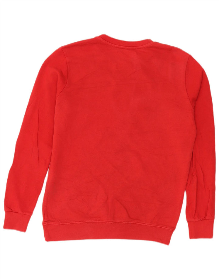 Pyrex Sweat-shirt surdimensionné graphique pour femme UK 10 Petit coton rouge