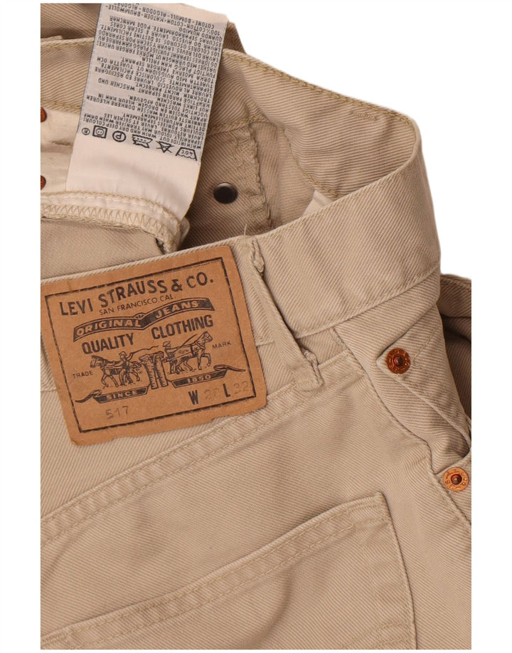 Levi's Jean Bootcut 517 Femme Beige W28 L32 Coton