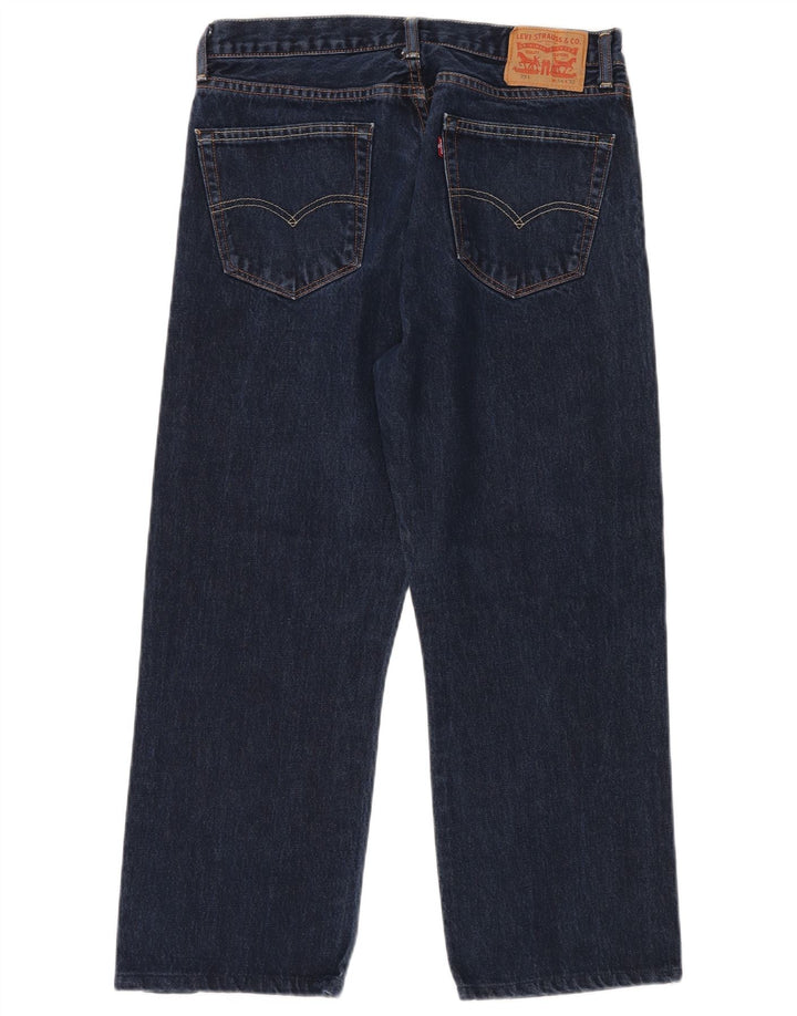 LEVI'S Jean Droit 751 Homme W34 L28 Bleu Marine Coton