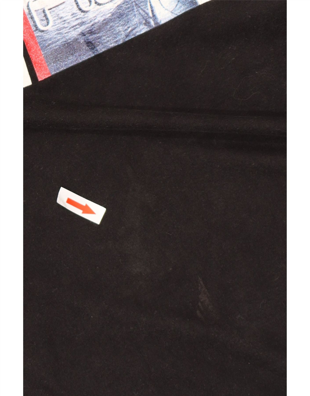 FILA T-Shirt Graphique Homme Top XL Noir Coton