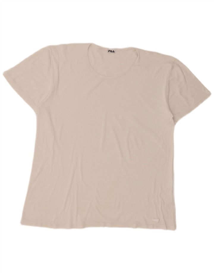 Fila T-Shirt Homme Blanc Large