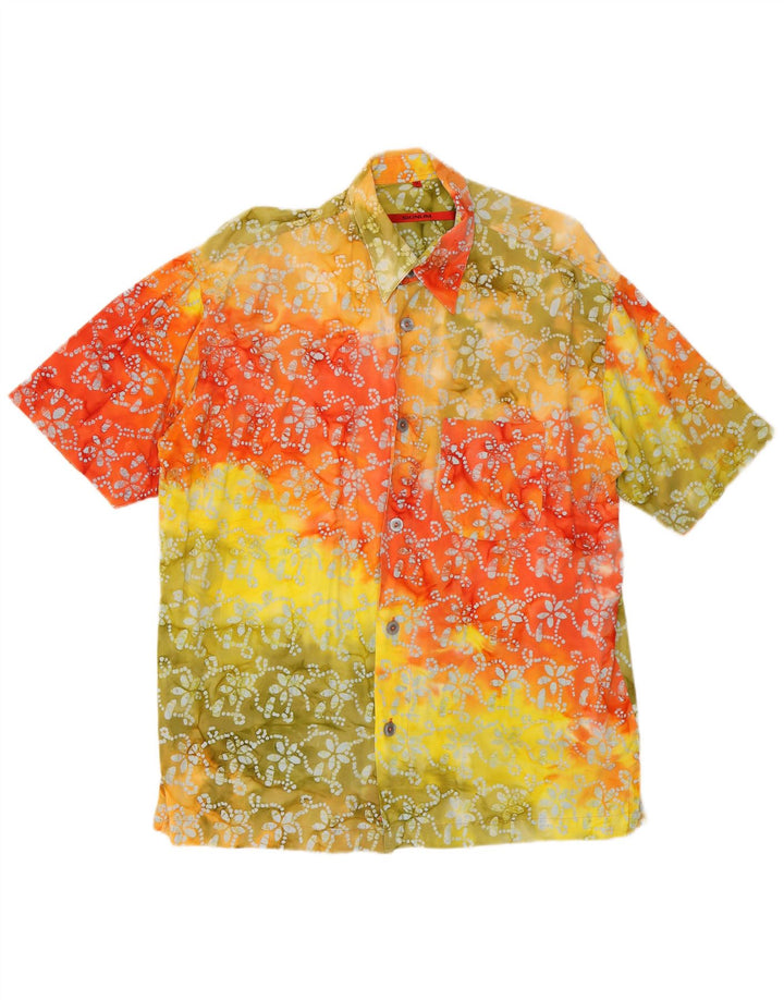 SIGNUM Chemise à Manches Courtes Homme Medium Multicolore Floral