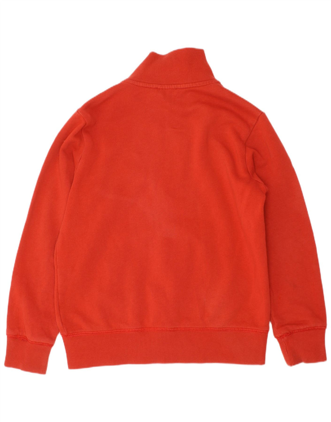 BENETTON Veste de Survêtement Garçon 6-7 Ans Petit Rouge Coton