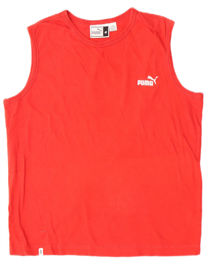 Puma Débardeur Homme Rouge Moyen Coton