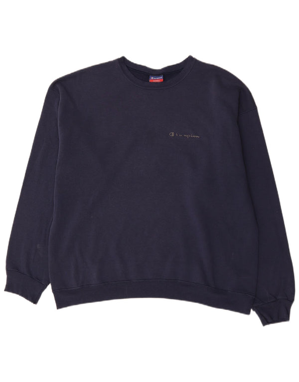 Champion Sweatshirt Jumper XL Bleu Marine Coton Homme