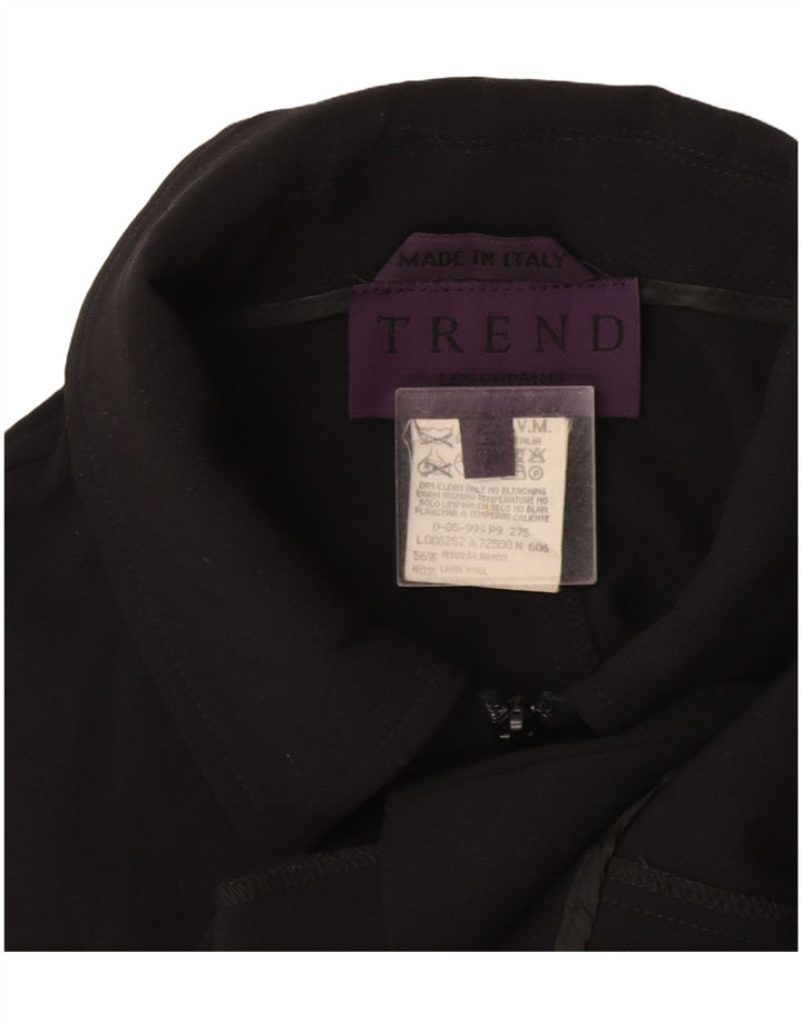 Tendance Veste Bomber Femme IT 44 Bleu Marine Moyen Viscose