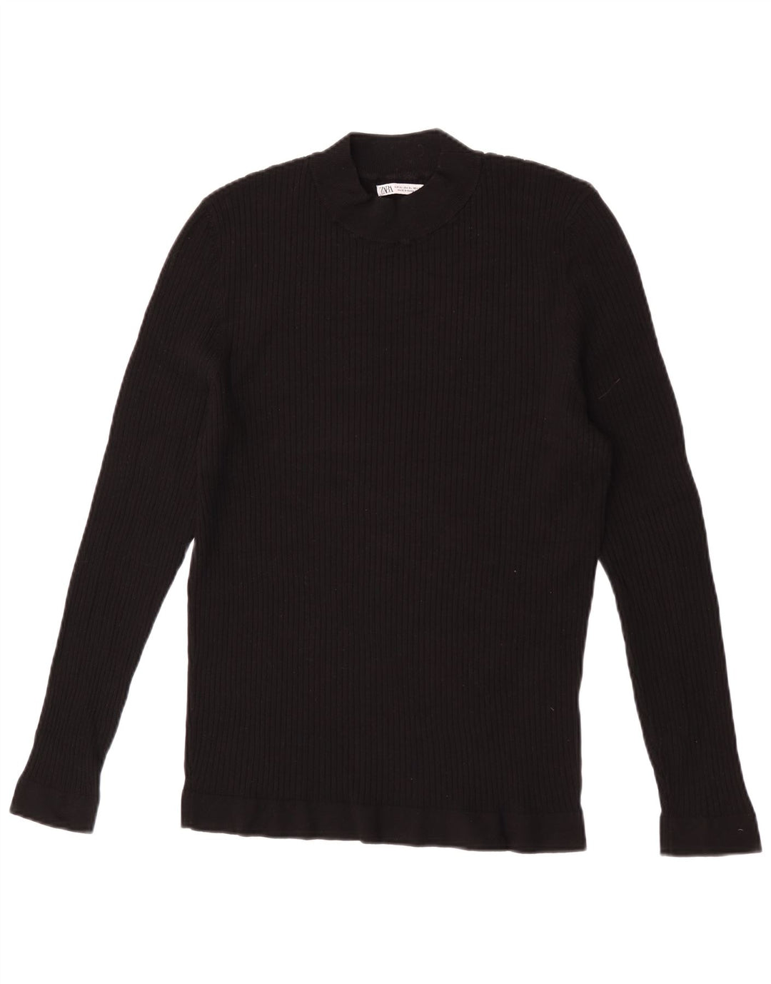 Zara Femme Top Manches Longues UK 18 XL Noir