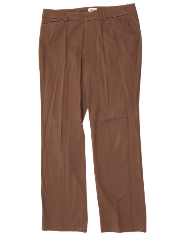 Dockers Pantalon décontracté droit coupe idéale pour femme US 16 2XL W36 L34 Marron