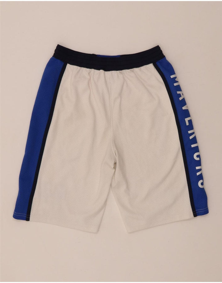 NBA Garçons Dallas Mavericks Short de Sport 14-15 Ans Grand Blanc Colorblock