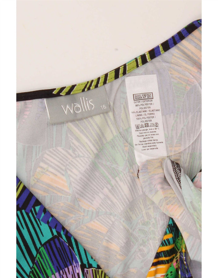 Wallis Robe asymétrique pour femme UK 46 Large Multicolore Géométrique