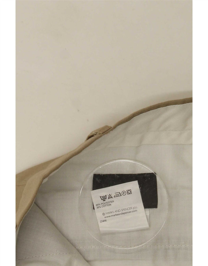 Marks & Spencer Pantalon de costume pour homme W36 L31 Beige Polyester