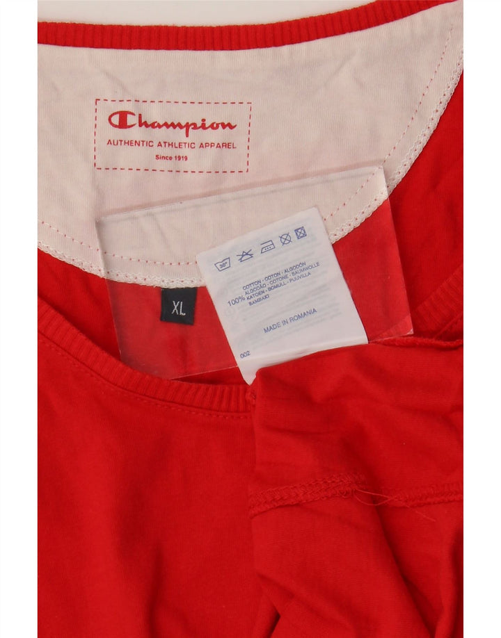 Champion Débardeur Femme UK 18 XL Rouge Coton