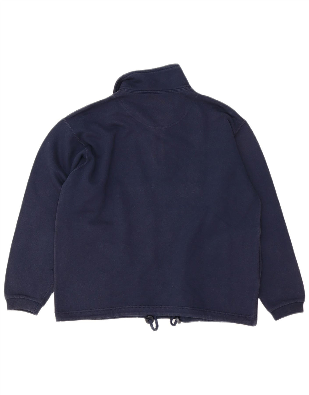 CHAMPION Sweat-shirt à col zippé pour femme UK 14 Bleu marine moyen Coton