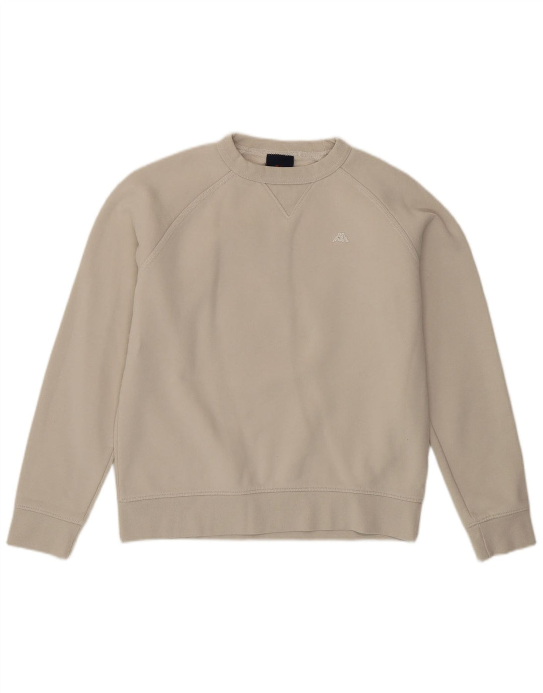 Kappa Sweat-shirt pour femme UK 10 Petit coton beige