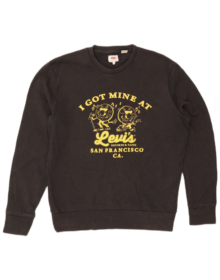 Levi's Sweatshirt San Francisco Graphic Sweatshirt Homme Noir Moyen Coton