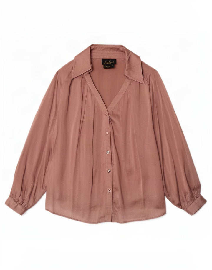 Luisa Spagnoli Chemisier Femme Taille Unique Rose Soie
