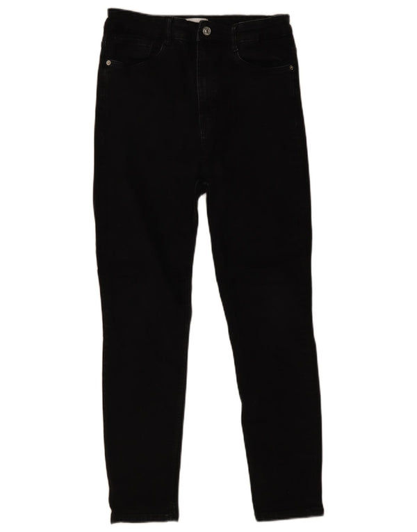 Zara Jean skinny court pour femme EU 42 Large W32 L26 Coton noir