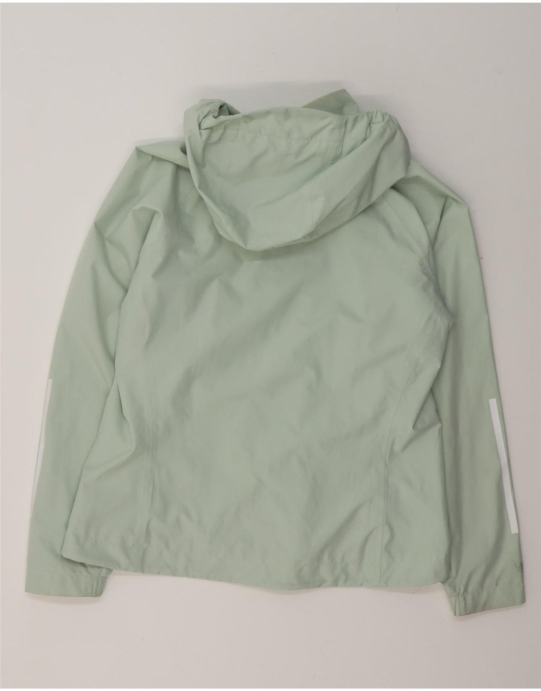 Adidas Veste de pluie à capuche pour femme UK 16/18 Large Vert Polyester