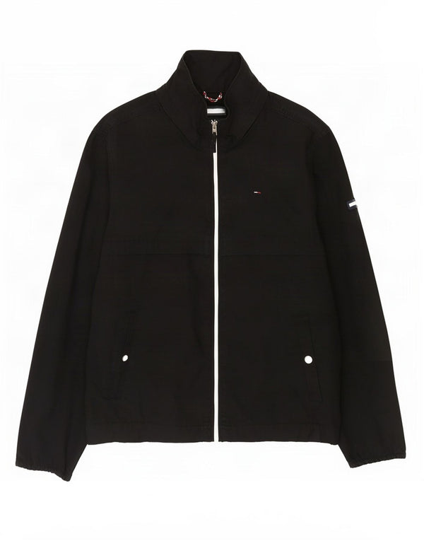 Tommy Hilfiger Veste Bomber Homme UK 40 Grand Coton Noir