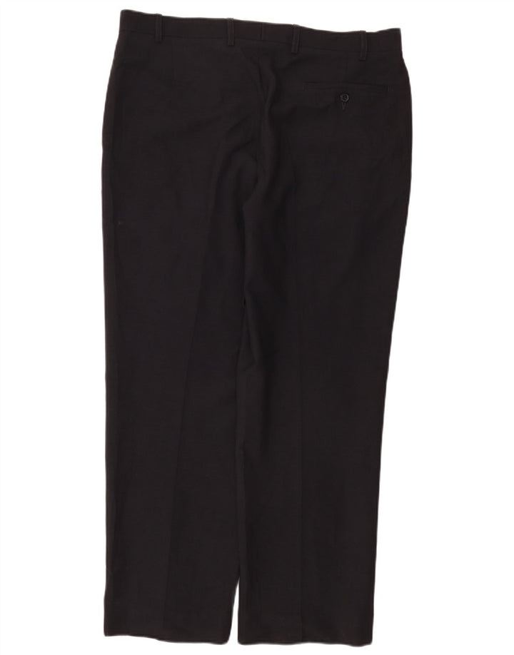 Marks & Spencer Pantalon de costume droit sur mesure pour homme W36 L29 Bleu marine