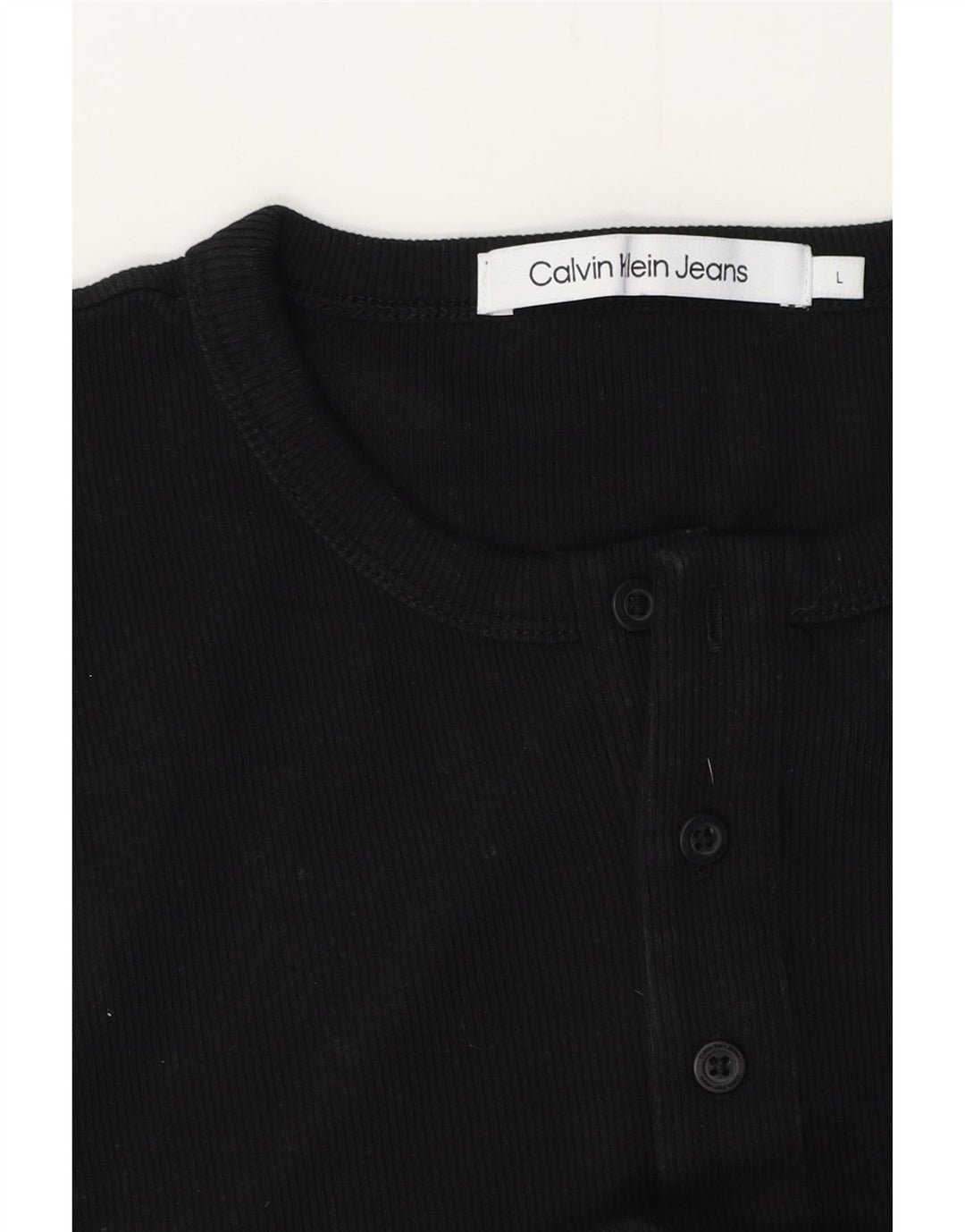 CALVIN KLEIN JEANS T-Shirt Homme Haut Large Noir