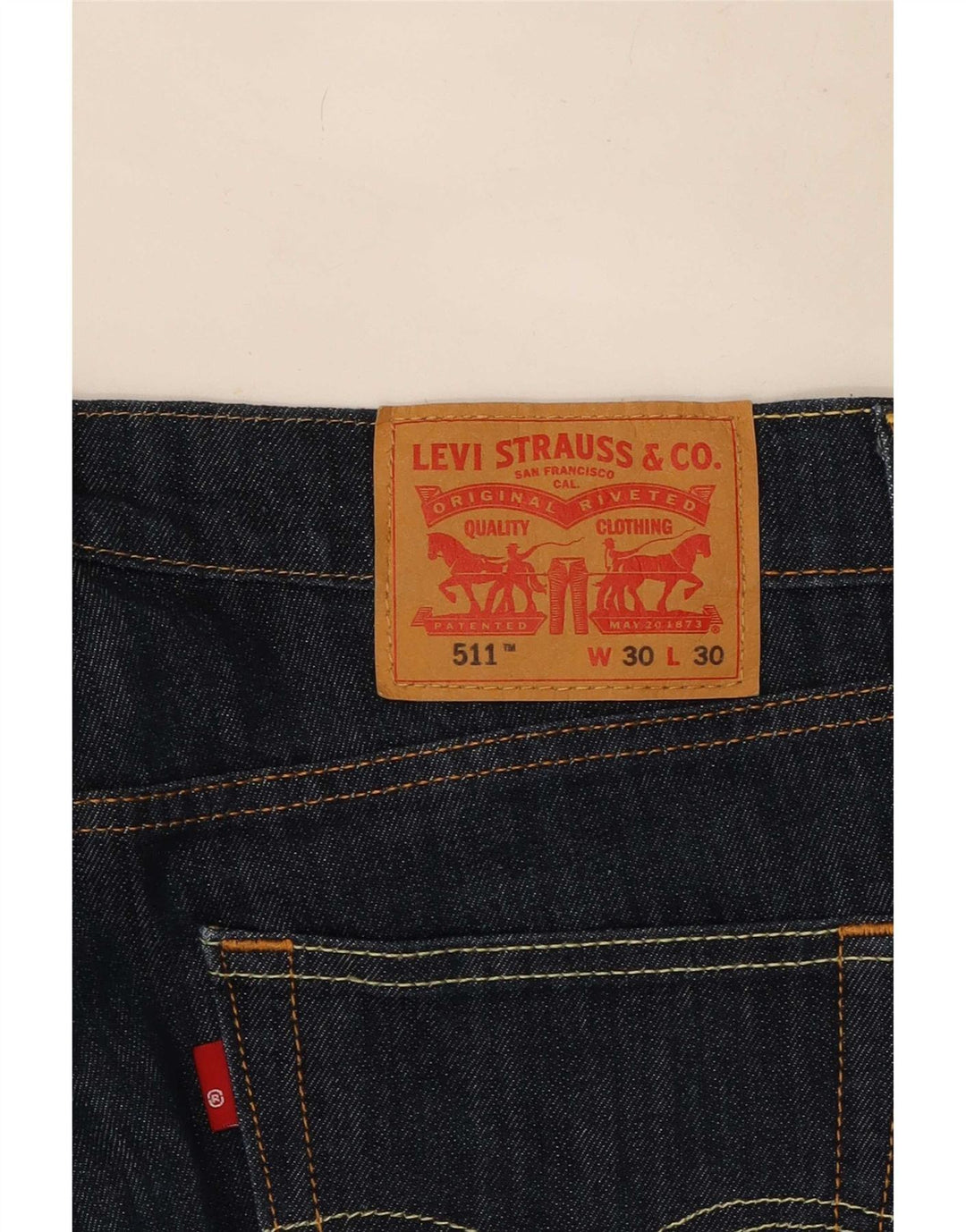Levi's Jean Slim 511 Homme W30 L30 Bleu Marine Coton