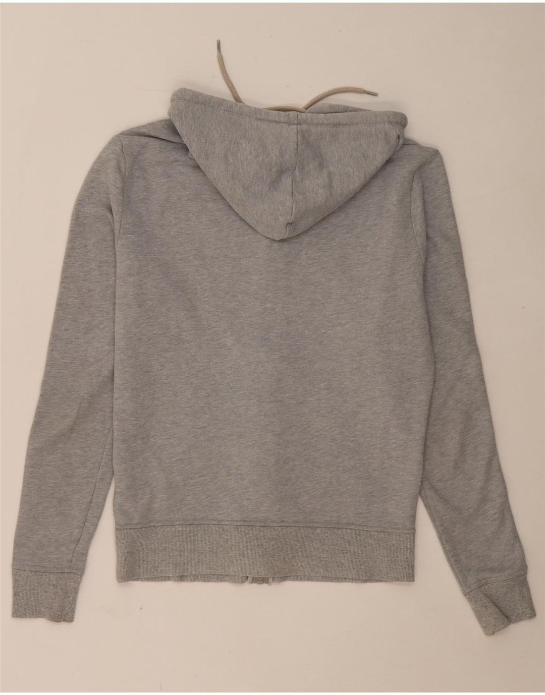 TOMMY HILFIGER Pull à capuche zippé graphique pour homme Petit coton gris