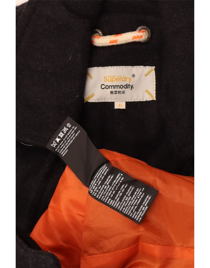Superdry Caban Commodity Homme UK 38 Laine Noir Moyen