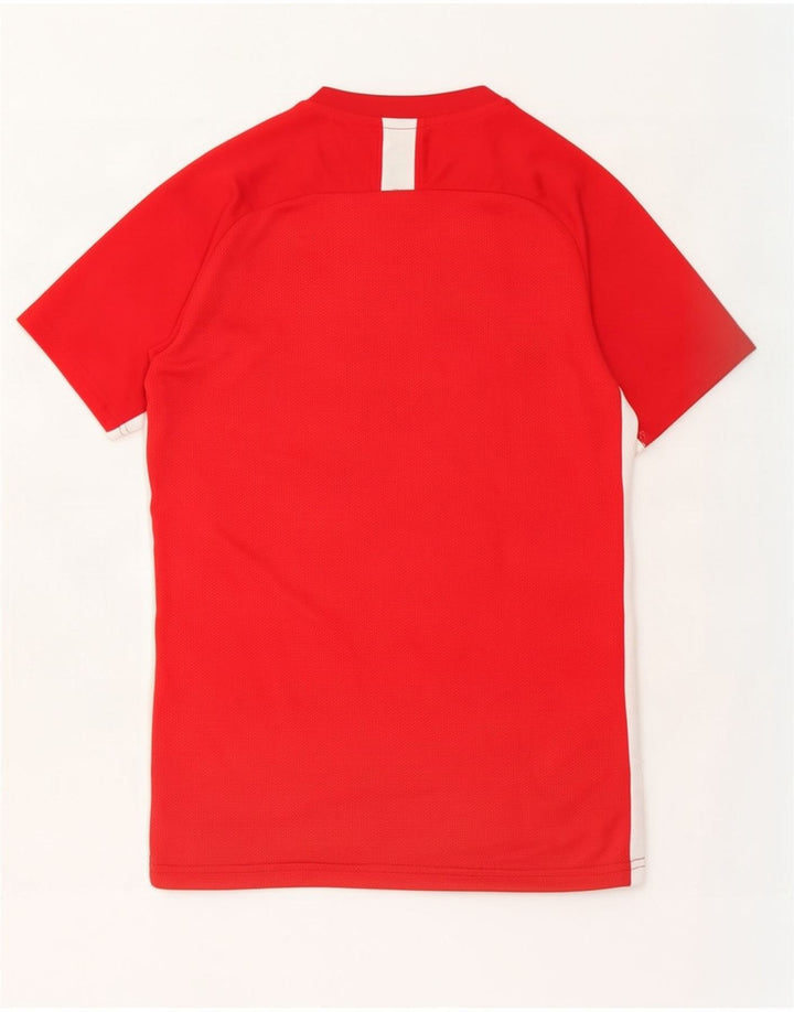 Nike Hommes Dri Fit T-Shirt Haut Petit Rouge Colorblock Polyester