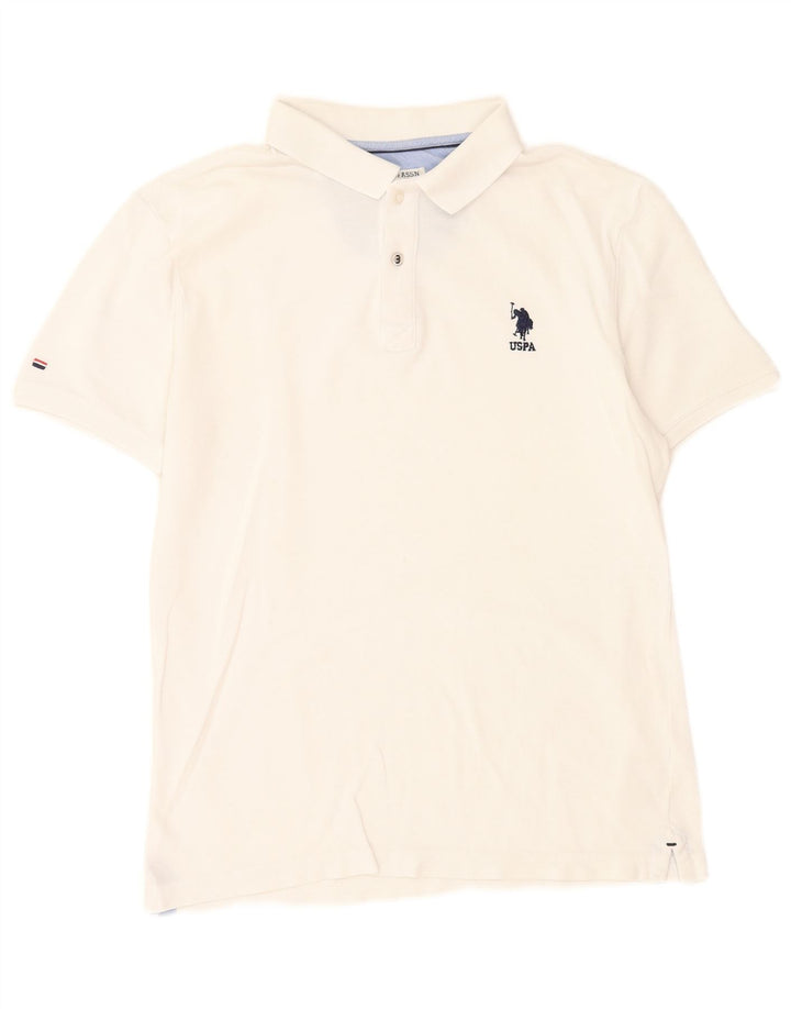 U.S. Polo Assn. Polo Homme Coton Blanc Moyen